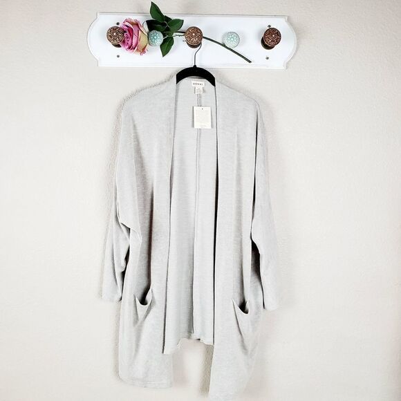 Donni Sandwash Open Waffle Knit Beige Cardigan NWT One Size - Picture 1 of 9